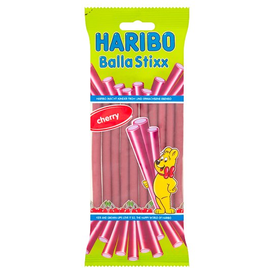 Haribo Balla Stixx Żelki owocowe o smaku wiśni 80 g