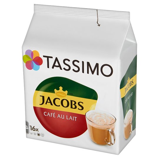 Tassimo Jacobs Café au Lait Napój w proszku z kawą rozpuszczalną i mlekiem 184 g (16 kapsułek)