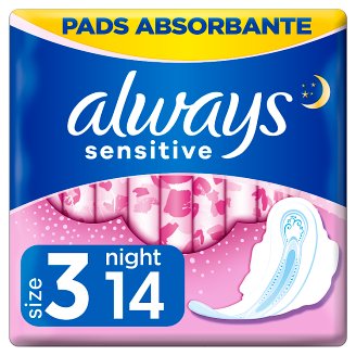 Always Ultra Sensitive Night (rozmiar 3) Podpaski ze skrzydełkami, 14
