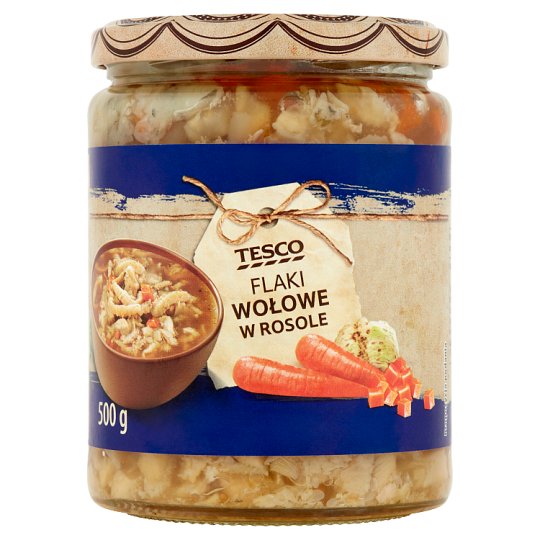 Tesco Flaki wołowe w rosole 500 g