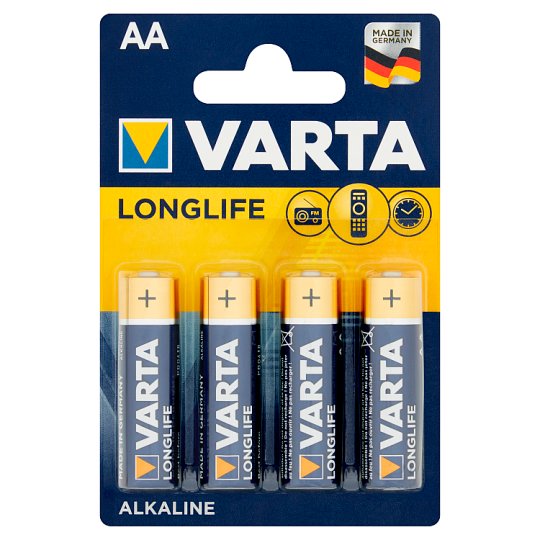 Varta Longlife AA LR6 1,5 V Bateria alkaliczna 4 sztuki
