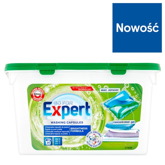 Go for Expert Uniwersalne kapsułki do prania 490 ml (20 prań)