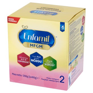 Enfamil Premium 2 Mleko następne powyżej 6. miesiąca życia 1200 g (3 sztuki)