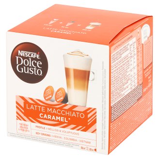 Nescafé Dolce Gusto Latte Macchiato Caramel Kawa w kapsułkach 168,8 g (16 sztuk)