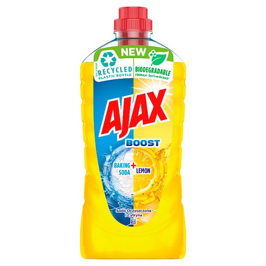 Ajax Boost Płyn czyszczący soda oczyszczona + cytryna 1 l