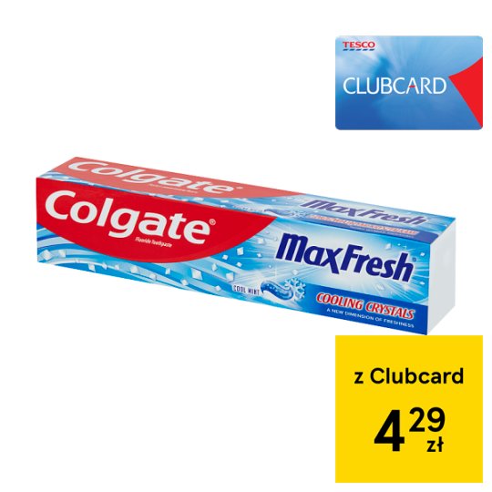 Colgate Max Fresh Mocna mięta Pasta z zawartością fluoru 125 ml