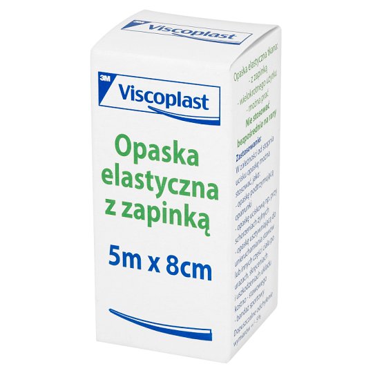 Viscoplast Opaska elastyczna z zapinką 5 m x 8 cm