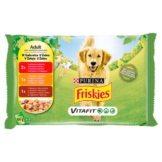 Friskies Vitafit Adult Karma dla psów 4 x 100 g