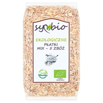 Symbio Płatki mix - 5 zbóż ekologiczne 300 g