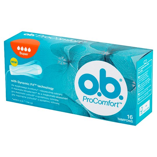 O.B. ProComfort Super Tampony 16 sztuk