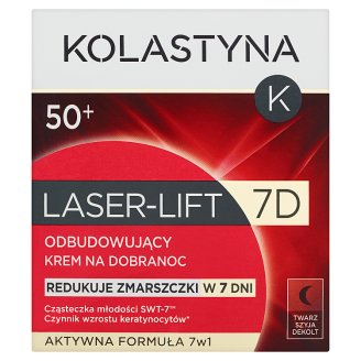 Kolastyna Laser-Lift 7D 50+ Odbudowujący krem na dobranoc 50 ml
