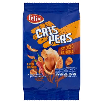 Felix Crispers Orzeszki ziemne smażone w skorupce o smaku paprykowym 140 g