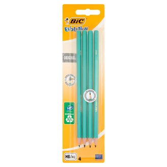 BiC Evolution Original Bezdrzewny ołówek grafitowy HB 4 sztuki