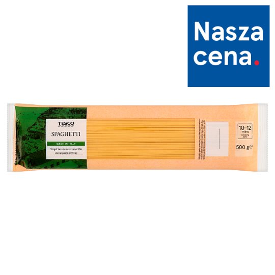Tesco Makaron bezjajeczny spaghetti 500 g