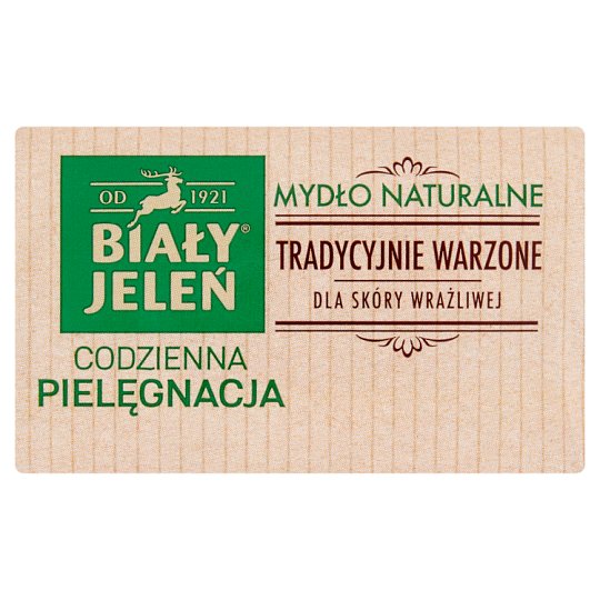 Biały Jeleń Hipoalergiczne mydło naturalne premium z lnem 100 g