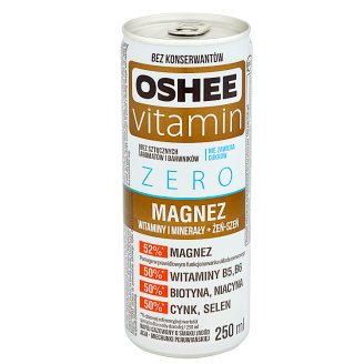 Oshee Vitamin Zero Magnez Napój gazowany o smaku jagód acai miechunki peruwiańskiej 250 ml