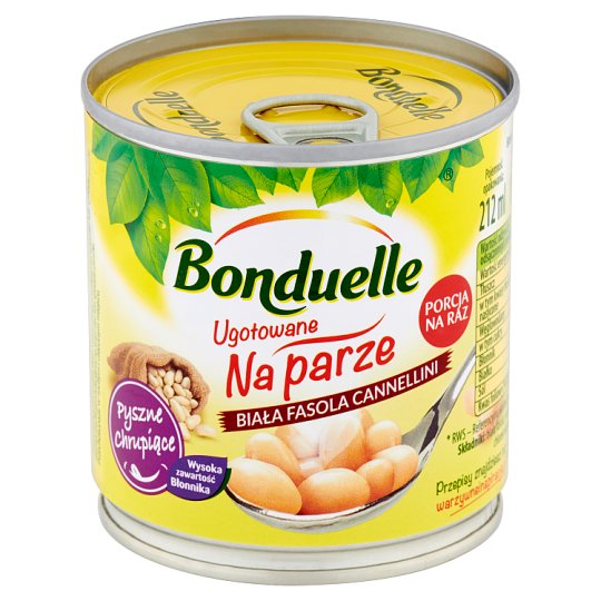 Bonduelle Ugotowane na parze Biała fasola Cannellini 175 g