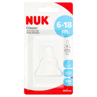 NUK Classic Smoczek do butelki M 6-18 m