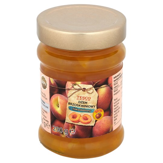 Tesco Dżem brzoskwiniowy niskosłodzony 290 g