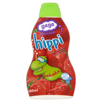 Gaga Premium Hippi Szampon i płyn do kąpieli dla dzieci powyżej 1 roku życia truskawka 380 ml