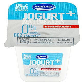 Maluta Jogurt naturalny wysokobiałkowy bez laktozy 0% 180 g