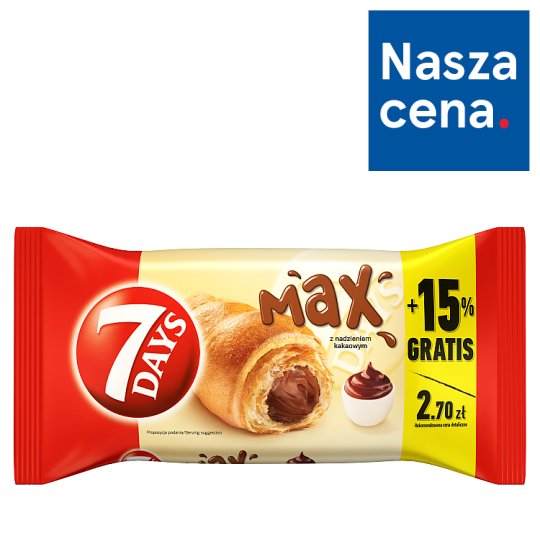 7 Days Max Croissant z nadzieniem kakaowym 110 g