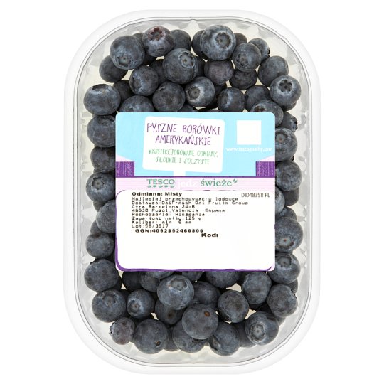 Tesco Pyszne borówki amerykańskie 125 g