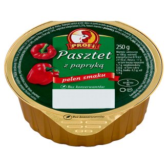 Profi Wielkopolski Pasztet z drobiem i papryką 250 g