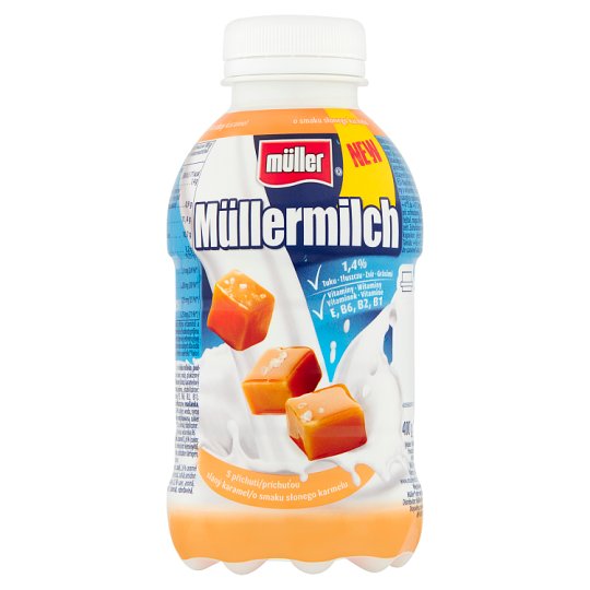 Müller Müllermilch Napój mleczny o smaku słonego karmelu 400 g