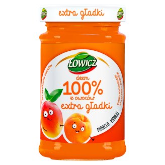 Łowicz Dżem 100% z owoców extra gładki morela mango 235 g