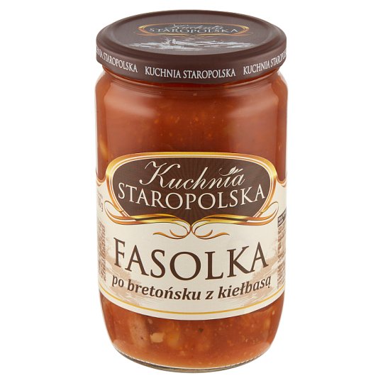 Kuchnia Staropolska Fasolka po bretońsku z kiełbasą 700 g