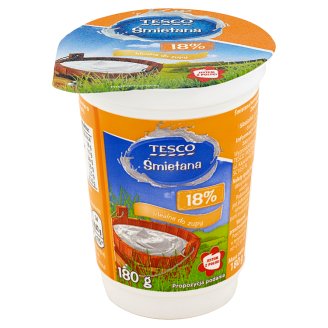 Tesco Śmietana 18% 180 g