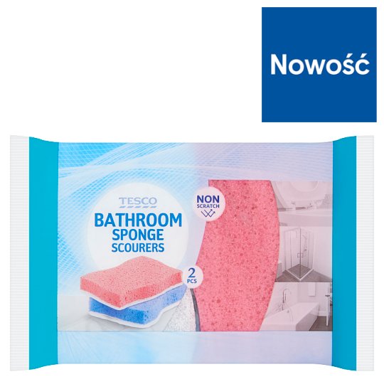 Tesco Gąbki do łazienki i toalety 2 sztuki
