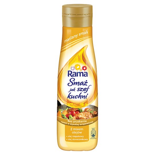 Rama Smaż jak szef kuchni maślany smak Z mixem olejów 500 ml
