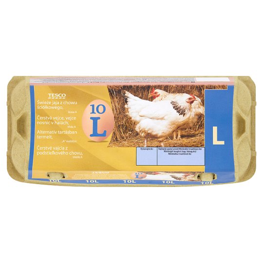 Tesco Jaja świeże z chowu ściółkowego kl. L 10 sztuk