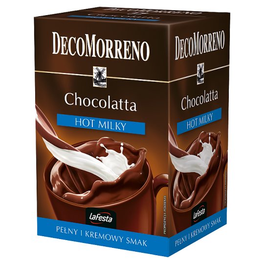 DecoMorreno La Festa Chocolatta Hot Milky Napój instant 250 g (10 saszetek)
