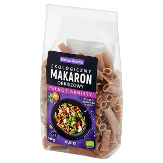 NaturAvena Ekologiczny makaron orkiszowy pełnoziarnisty rurki 300 g
