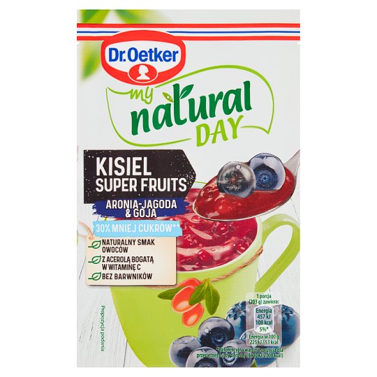 Dr. Oetker my natural day Kisiel super fruits aronia-jagoda & goja 28 g