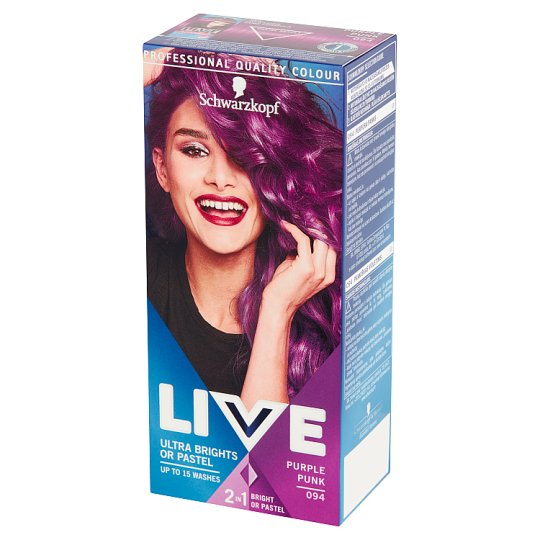 Schwarzkopf Live Ultra Brights or Pastel Farba do włosów Purple Punk 094