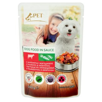 Tesco Pet Specialist Karma dla dorosłych psów z wołowiną i warzywami w sosie 100 g