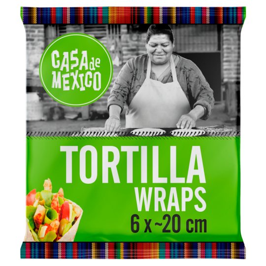 Casa de Mexico Placek pszenny tortilla 20 cm 240 g (6 sztuk)