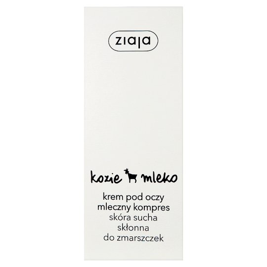 Ziaja Kozie mleko Krem pod oczy mleczny kompres skóra sucha skłonna do zmarszczek 15 ml