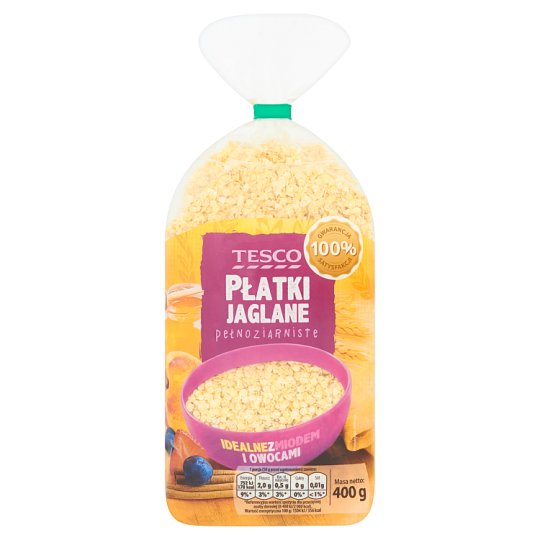 Tesco Płatki jaglane pełnoziarniste 400 g