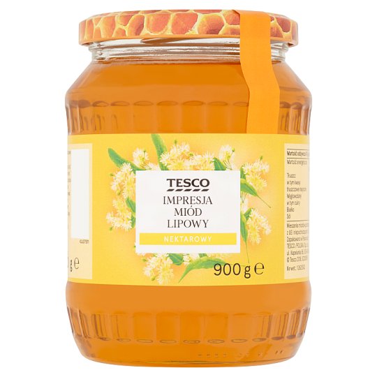 Tesco Impresja Miód lipowy nektarowy 900 g