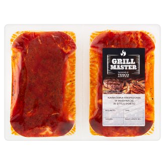 Tesco Karkówka wieprzowa bez kości w marynacie paprykowej na grill 600 g