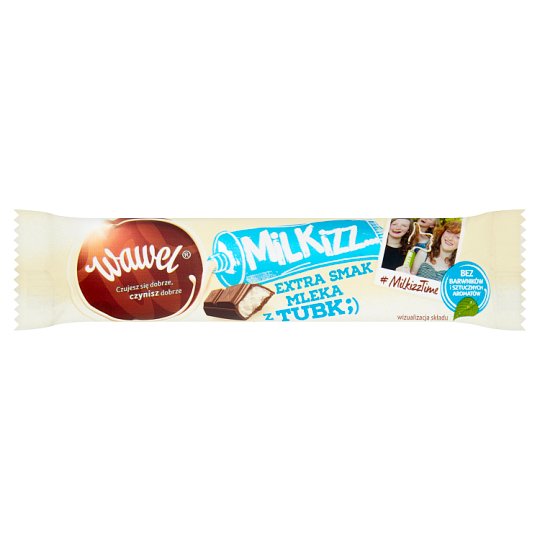 Wawel Milkizz Czekolada mleczna nadziewana 30 g