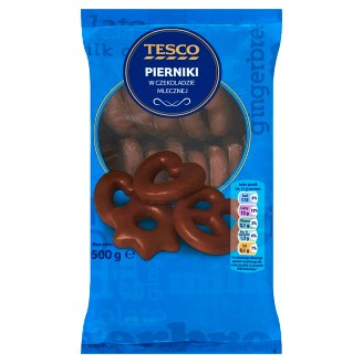 Tesco Pierniki w czekoladzie mlecznej 500 g
