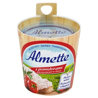 Almette z pomidorami dojrzewającymi w słońcu Puszysty serek twarogowy 150 g