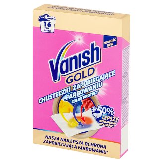 Vanish Gold Color Protect Chusteczki zapobiegające farbowaniu 16 prań (8 sztuk)