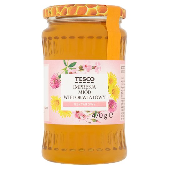 Tesco Impresja Miód wielokwiatowy nektarowy 470 g